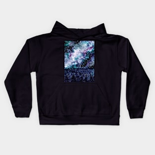 Watercolor Space And Forest Kids Hoodie